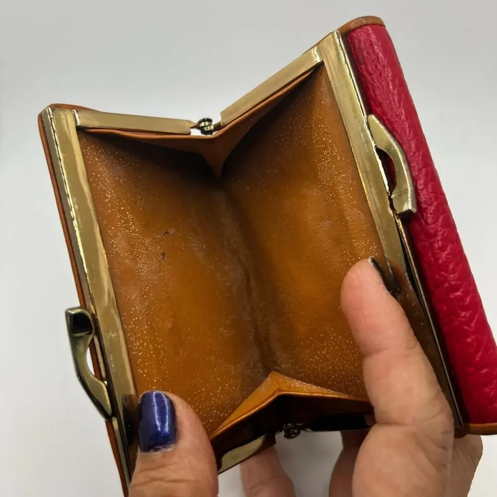 GUC Dior Red Trifold Wallet